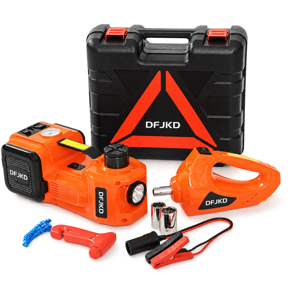 Avviatore auto 5 in 1 con compressore e chiave a impulsi